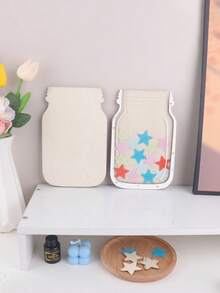 1PC Classroom Star Reward Jar -Wooden, Perfect For Home & School Motivation ForTeachers Classroom Reward Jar Back To School,Gift For Friends