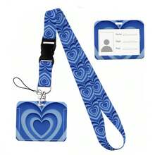 Heart Shape Print Keychain Ribbon Lanyards For Keys ID Card Collectors Phone Straps Rope Students Badge Holder New - Multicolor - View 15