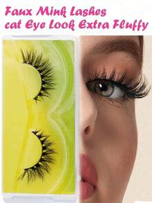 High-Quality Imitation False Eyelashes, 1 Pair - Black - View 4