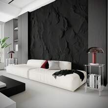 Mesa lateral pequena em acrílico transparente, com suporte para revistas/mesa de cabeceira/mesa de chá, ideal para sala de estar, quarto e decoração de espaço ao lado do sofá. Design moderno e minimalista com prateleira transparente para armazenamento, otimizando espaço. Leve e fácil de montar, com estrutura resistente. Perfeita para ambientes pequenos. - Transparente - Ver 9