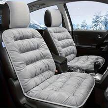 1pc Car Seat Cushion Winter Thicken Plush Backrest Pad, Automotive Accessories, No Strap Needed - 均碼 - 查看 2