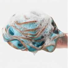 65g Body Exfoliating Sponge, 4 Color Bath Scrubber Loofah, Suitable For Body Exfoliation, Post-Shower Scrubbing, Bathroom, Men & Women - Multicolor - View 5