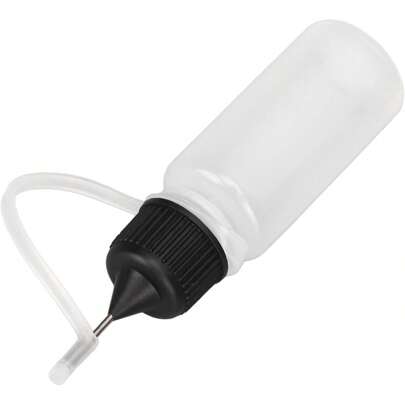 10 Botellas Aplicadoras de Punta de Precisión, 10 ml Botellas Aplicadoras de Pegamento de Punta Fina, Puntas para Manualidades de Bricolaje, Pintura Acrílica, Botella Exprimible
