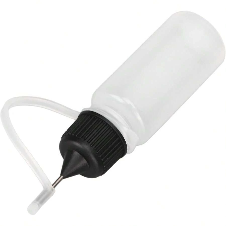 10 Botellas Aplicadoras de Punta de Precisión, 10 ml Botellas Aplicadoras de Pegamento de Punta Fina, Puntas para Manualidades de Bricolaje, Pintura Acrílica, Botella Exprimible - 1 - Ver 1