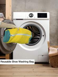 Shoe Washing Machine Bag, Sneaker Cleaning Laundry Shoe Bag For Washer Dryer - Multicolor - View 11