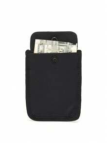 Cartera de sujetador con bloqueo RFID - Suave y transpirable, ajustable, con botón a presión para evitar que se caigan los artículos, lavable y reutilizable, bolsa de viaje y bolsillo oculto para pasaporte, opciones de multicolor - Multicolor - Ver 5