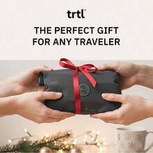Ytrtl Pillow Almohada de Viaje cientificamente Probada super Suave con Soporte para el Cuello Ligera y Lavable a maquina diseño ergonomico para Viajar en Aviones Coches y Trenes Gris Gris - Gris+Adulto - Ver 3
