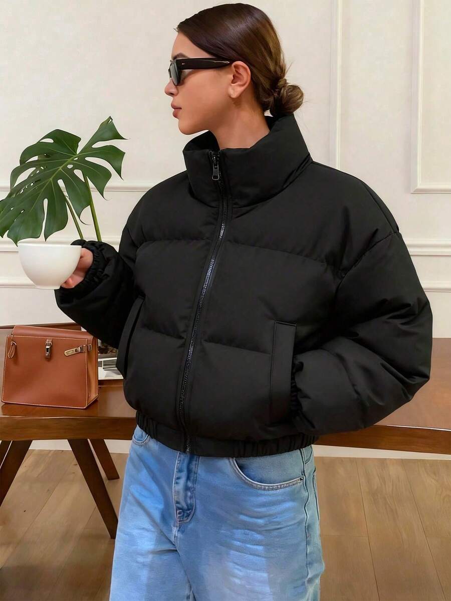 Tween Girls Winter Coats - Black - View 1