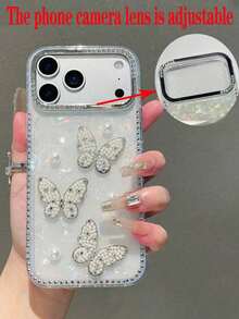 1pc Luxury Electroplated Rhinestone Edged Shiny Star Transparent Full Body Shockproof Phone Case, Compatible With IPhone 17/17 Air/17 Pro/17 Pro Max, 16, 16 Pro, 16 Plus, 16 Pro Max, 15, 14, 14 Pro Max, 13, 12, 11 - Nhiều màu 3 - Xem 6