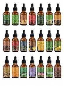1 Set/1 Bottle/2 Bottles 30ml Essential Oils, Home Fragrance, Aromatherapy Oils: Lotus, Turmeric, Aloe Vera, Wintergreen, Bergamot, Citrus, Lemongrass, Myrrh, Jasmine, Lemon, Magnolia, Lemongrass, Oregano, Lime, Grape Seed, Cinnamon, Jasmine, Watermelon, Musk, Ginger, Juniper, Geranium, Sage, Wintergreen, Sandalwood - Multicolor - View 1