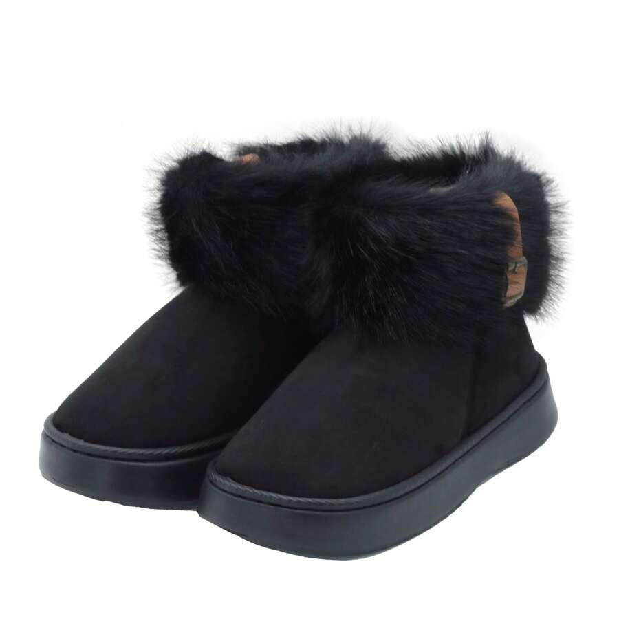 Women Snow Boots - 黑色 - 查看 1