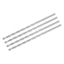 uxcell Barrenas de Taladro de 1 mm, Acero de Alta Velocidad, Barrena Recta Extra Larga de 160 mm de Longitud para Madera, Plástico, Aluminio, 4 Piezas - 4,5 mm x 160 mm - Ver 9