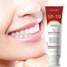 BARUBT 2支/套益生菌牙膏，美白牙齿，保护牙釉质，益生菌亮白牙膏，清洁清新口气，益生菌美白口腔膏，每日刷牙，维护口腔健康 - 紅色 - 查看 5