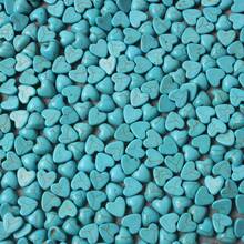 20pcs 8-10mm Heart, Teardrop & Round Shaped Natural Stone Cabochons, Semi-Bezel Setting, DIY Jewelry Supplies - Blue and White - View 5