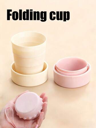 Cană pliabilă portabilă din silicon, accesorii de călătorie pentru bărbați/femei, sticlă de apă ușoară, accesorii de camping, echipament și accesorii pentru rucsacul în spate, cană de măsurat pliabilă pentru copt, reutilizabilă, fără scurgeri, ușoară și etanșă, economisește spațiu, cu carabină pentru echipament exterior. Potrivită pentru camping, drumeții, rucsacul în spate, uz la birou, ecologistă, esențială pentru mese în aer liber (100-200 ml)