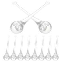 YQQ Housoutil Prisma Araña Gotas Lluvia Cristal 10 Piezas Arcoíris Acrílico Colgante En Forma Lágrima para Adornos Decoraciones Árboles Fiesta Boda5735 - comosemuestra - Ver 1