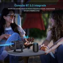 Portable Projector Launch Hy320 4K Home Cinema Up To 200 Inches Android Wi-Fi Full HD Movies Meetings TV Box Video Game Smart TV - 黑色 - 查看 8