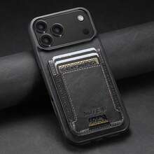 SUTENI For IPhone 17 Pro Max Phone Case Card Holder Elastic Band Smooth Texture Luxury Faux Leather Stand 16Plus 15 14 13 12 For Unisex Relatives Friends And Elders Holiday Gift Black/Brown/Blue - Multicolor - View 61