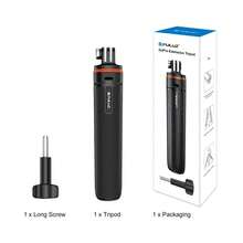 PULUZ Mini Trípode de Extensión para Cámara de Teléfono con Cabezal de Bola de 360 Grados y Zapata Fría para Selfie (Negro) - Negro - Ver 12