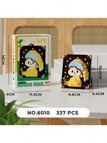 300+片名画成人积木，家居桌面装饰，DIY礼物送给亲朋好友，节日/圣诞节/新年礼物，3D拼图积木，适合情人节、生日、母亲节、教师节等场合。 - 彩色 - 查看 7