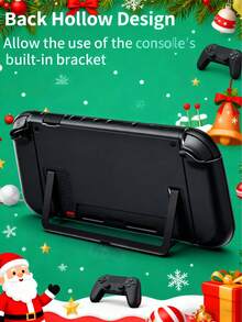 Capa Protetora para Nintendo Switch 2, Capa Compatível com Console Switch 2 Slim, Design de Suporte Oco, Absorção de Choque e Capa Anti-Arranhões para Switch 2, Presentes de Natal para Amigos Homens/Mulheres