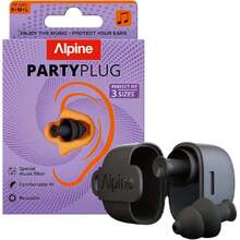 PartyPlug - Tapones para orejas de concierto con reducción de ruido de 19 dB, protección auditiva reutilizable para festivales de música, raves y eventos en vivo, calidad de sonido clara, incl,32792038 - Café integral - Ver 1