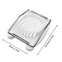 1个多功能切蛋器，适用于水煮蛋，二合一切蛋器/分割器/切丁器/切块器，厨房工具 - 彩色 - 查看 11