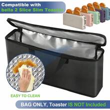 Ultra-Thin Toaster Dust-Proof & Waterproof Bread Storage Bag - Black - View 5