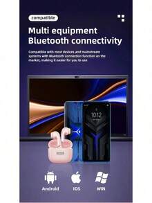 Lenovo LP40 Pro TWS Wireless Bluetooth V5.1 Earphones In-Ear Sport Headphones Waterproof Noise Reduction Earbuds Chinese Packaging Chinese Manual - Pink - View 5