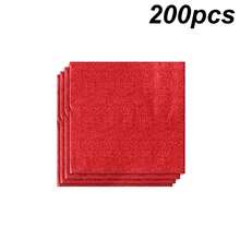 200 tờ giấy bạc nhôm vuông vàng 4"X4", vật liệu tái sử dụng để đóng gói món tráng miệng sô cô la tự làm, giấy gói quà sang trọng cho ngày lễ - Nhiều màu - Xem 11