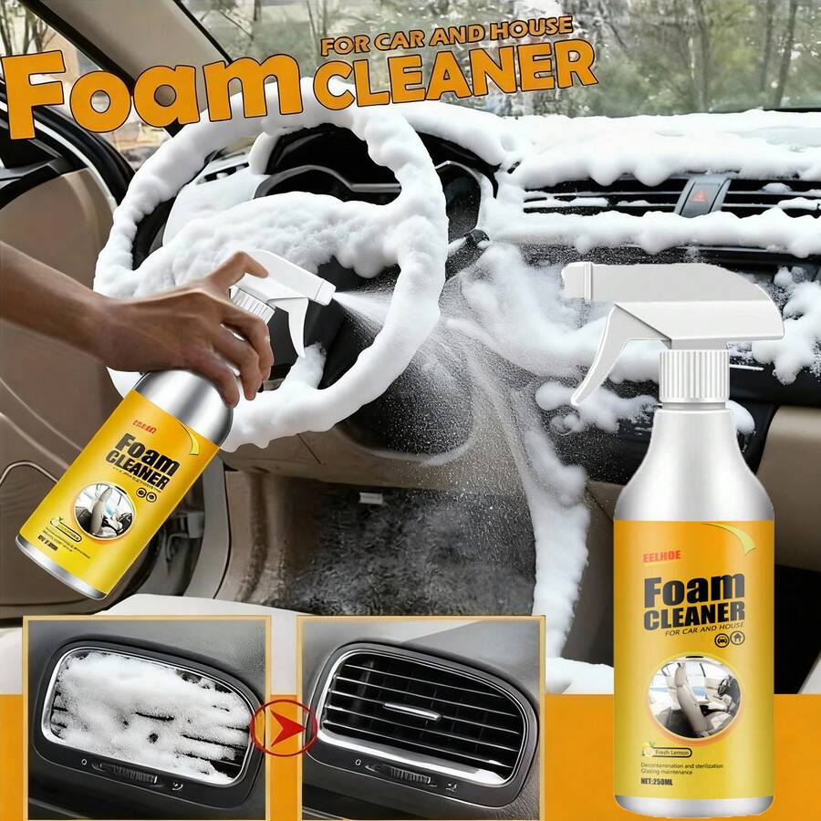 EELHOE Foam Cleaner Multi-Surface Upholstery Cleaner Car Interior Seats Stain Remover Odor Eliminator No-Rinse Formula Quick Dry - Multi-purpose Foam Cleaner - View 1