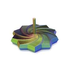 3D打印感官,八角形手柄,新奇成人新年礼物,减压玩具,趣味设计,八角形,精密工艺,高品质(随机渐变色) - 彩色 - 查看 10