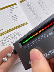 一对1克拉四爪镶嵌莫桑石扭球耳钉，925纯银，简约优雅的女士耳环，精致的女士珠宝礼物，适合圣诞节和约会 - 四爪扭珠莫桑耳釘 - 查看 5