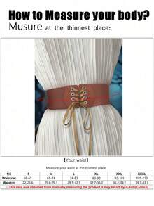 1件女士时尚棕色简约百搭弹力腰连衣裙，适合通勤、约会、派对等场合 - 棕色 - 查看 3