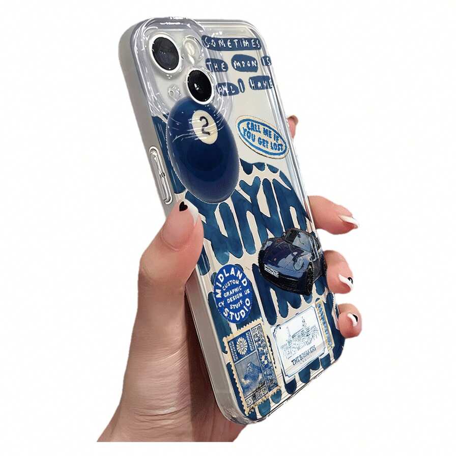 Funda de Teléfono Transparente Estilo Azul Profundo para 17/17 Pro/17 Pro Max, 16/16 Plus/16 Pro/16 Pro Max, 15/15 Plus/15 Pro/15 Pro Max, 14/14 Plus/14 Pro/14 Pro Max, 13/13 Pro/13 Pro Max, 12/12 Pro/12 Pro Max, 11/11 Pro/11 Pro Max.Resistente a los golpes, a la suciedad y con cobertura completa. - transparente - Ver 1