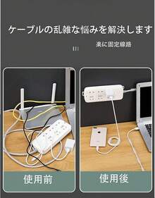 40個 ケーブルクリップ ケーブル固定ツール 壁収納 ホームキッチン オフィス周辺機器 車用 隠し配線 穴を開ける必要はありません ケーブルホルダー フック 粘着強力両面テープ ケーブルホルダー (ホワイト) - 透明 - チェックする 6