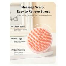 Cute Little Red Riding Hood Silicone Hair Washing Brush - Dual Wet & Dry Use, Gentle Cleansing + Scalp Massage | Home Beauty Tool - Multicolor - View 12