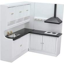 Cocina de Casa de Muñecas 1:12, Juego de Cocina en Miniatura para Casa de Muñecas para Accesorios de Casa de Muñecas - 1 - Ver 9