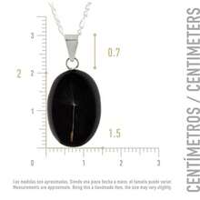 TAMI Collar con Diente de León en Plata (Transparente) - Amuleto de Buena Suerte y Fortuna Pide Deseo - Dije de Joyería Mexicana para Hombre o Mujer con Cadena(Diente León Negro) - Multicolor - Ver 3