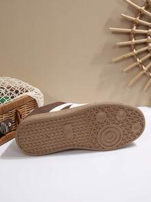 2025春季新款女士厚底休闲鞋，防滑、舒适、时尚、百搭 - 棕色 - 查看 6