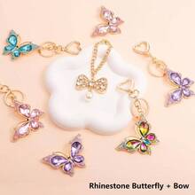 2 Pack Cute Keychains Women: Pom Pom Bow Bag Charms - Purse AccessoriesFits Bogg Bags - màu đen - Xem 8