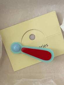 Cute Blue Question Mark Acrylic Hair Clip, Versatile Sweet Girl Side Duck Mouth Hair Clip Hair Accessory - Multicolor - View 4