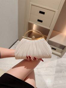 Fashion Handbag Evening Clutch Bag For Formal Dress - White - View 3