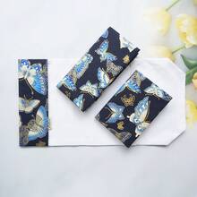 1Pc A5/A6 Black Background Butterfly Pattern Laptop Cover, Planner Case Cover Protection Shell Magazine Cover Protection Office Stationery, Back To School - Single Piece - View 7