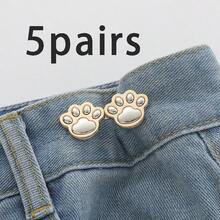 2/4/5 Pairs Cat Claw Cincher Buckle, Seamless Adjustable Waist Cincher, No Sewing No Drilling Required