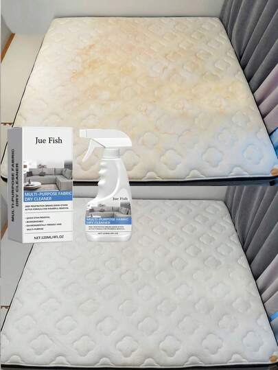 JUE FISH This Fabric Sofa Cleaner Is Suitable For Cleaning And Removing Stains On Carpets, Mattresses, Sofas And Other Household Items, Leaving A Fresh And Elegant Fragrance. It Is An Excellent Gift For Friends And Family During Holidays Such As Christmas And Halloween. (Random Shipment Of New And Old Models)
