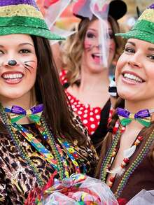 D EXCEED 6Pcs Patrick's Day Plaid Fabric Fedora Hat And Bow Tie Set, Green Irish Cap Party Cosplay Costumes Accessory For Women - Multicolor - View 8