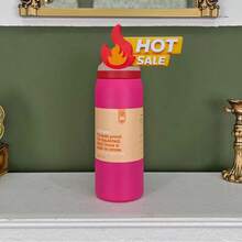 New Original OWALAs 32oz Christmas Limited Edition Water Bottle - Sports Water Bottle With Leak-Proof Design & Pop-Up Lid, Multiple Colors Available | Top Gift Choice For Fitness, Running, School, Halloween, Thanksgiving, Christmas & More, Also A Fashionable Water Bottle For Women - Màu Hồng Tươi - Xem 3