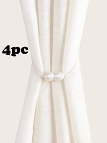 1 cái/2 cái/4 cái Dây buộc rèm cửa hình tròn tối giản từ tính, nhiều màu sắc và kích cỡ, thích hợp để cố định rèm cửa - Kiểu dây lúa mì - Xem 30