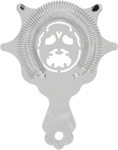 Colador de Barra, Colador de Cóctel, Colador de Barra de Acero Inoxidable, Coladores de Barra para Bartending, Colador de Cóctel Desmontable, Colador de Bebidas con Herramienta de Barra para(Plata)